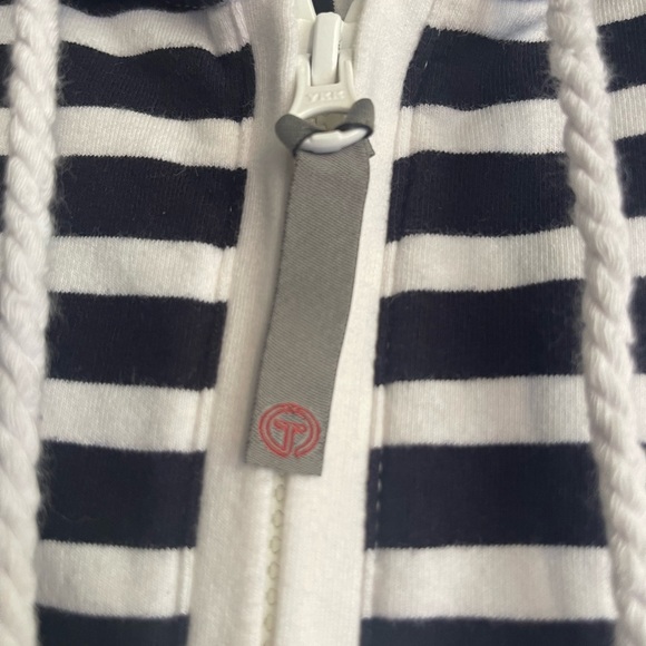 Talbots Striped Hooded Jacket - Picture 7 of 9